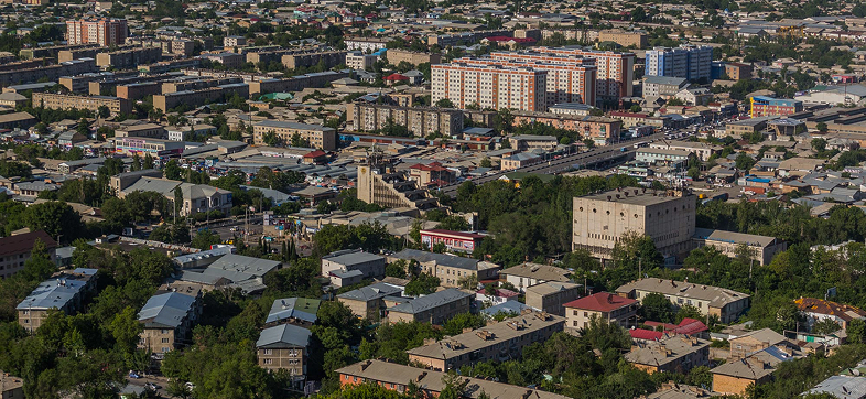 キルギスの町並み